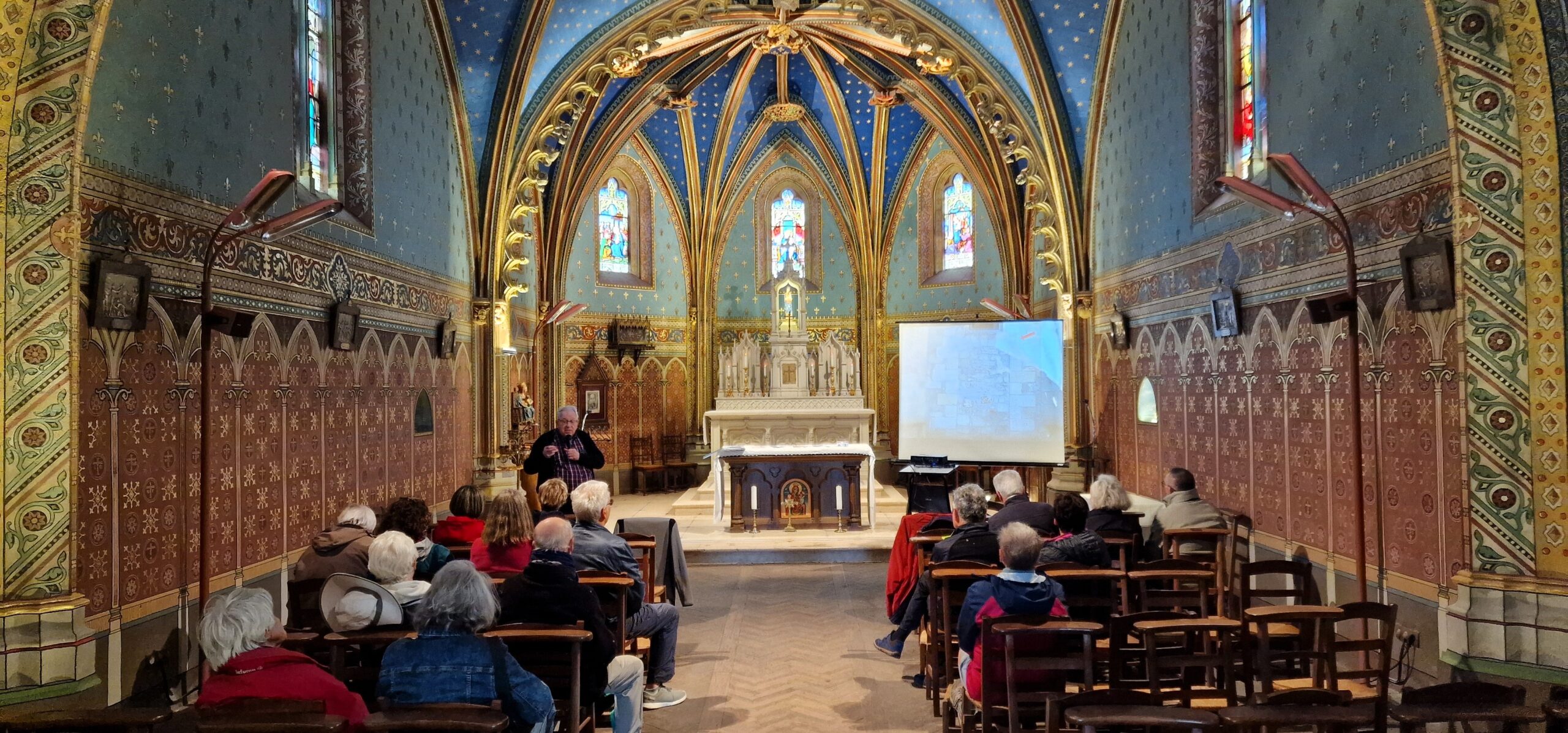 Mr Becquet présente la chapelle ND de Condat